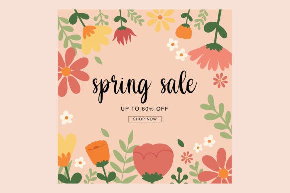 Download Spring Sale Social Media Square Template - Square template Collection
