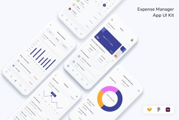 Download Expense Manager App UI Kit - Kit Collection