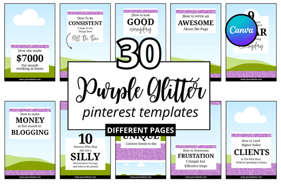 Download 30 Purple Glitter Pinterest Pin - Pinterest Collection