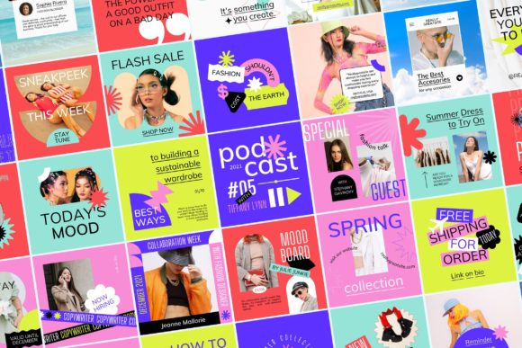 Download Fun Vibrant Instagram Kit - Kit Collection