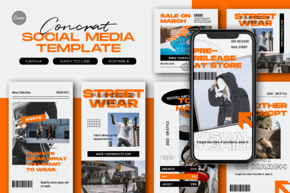 Download Concrat Fashion Instagram Template - Fashion instagram template Collection