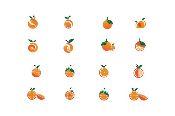 Download Orange Icon and Symbol Vector Template - Orange Collection