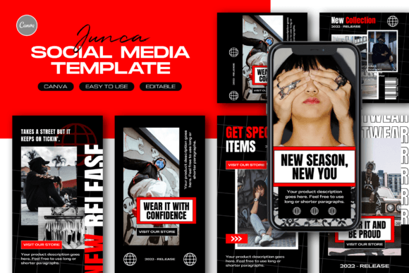 Download Junca Hype Fashion Instagram Template - Fashion instagram template Collection